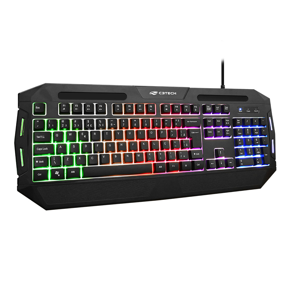 Teclado USB Gamer com fio