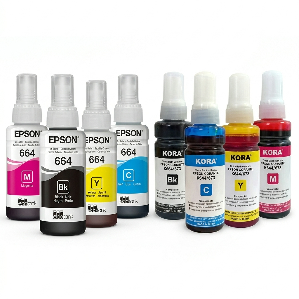 Kit Tinta Epson 644 – Original e Compatível para Impressora Tanque de Tinta